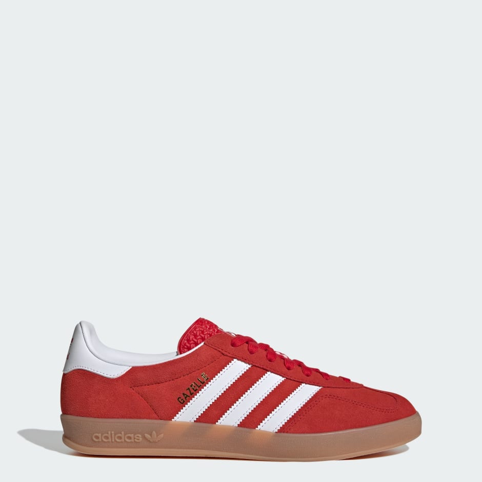 adidas Originals Gazelle Indoor – Sneaker – Rosso / Bianco / Gomma
